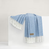 Blue Denim Italian HerringboneThrow
