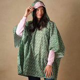 Rose Study Packable Rain Poncho