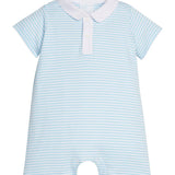 Sky Stripe Peter Pan Polo Romper