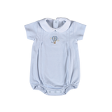 Blue Giraffe Embroidered Bubble