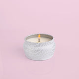 Volcano White Printed Mini Tin Candle