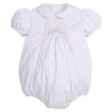 Pink Bunny Smocked Bubble