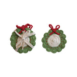 Crocheted Wreath Shaped Coasters