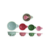 Holiday Pattern Multi Stoneware Measuring Cups