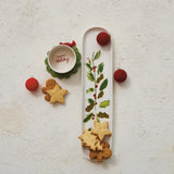 Happy Holidays Stoneware Platter & Dish