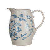 Blue Holiday Pattern Pitcher