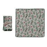 Mistletoe Pom Pom Cotton Slub Napkin