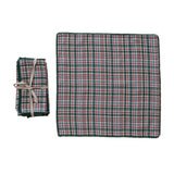 Plaid Pom Pom Cotton Slub Napkin