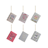 Canvas Book Ornament