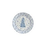 White & Blue Tree Plate