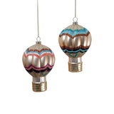 Hot Air Balloon Glass Ornament
