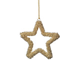 Golden Pearl Star Ornament