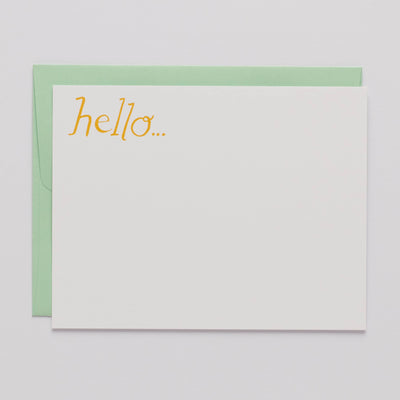 "Hello" Stationery Note Card Set