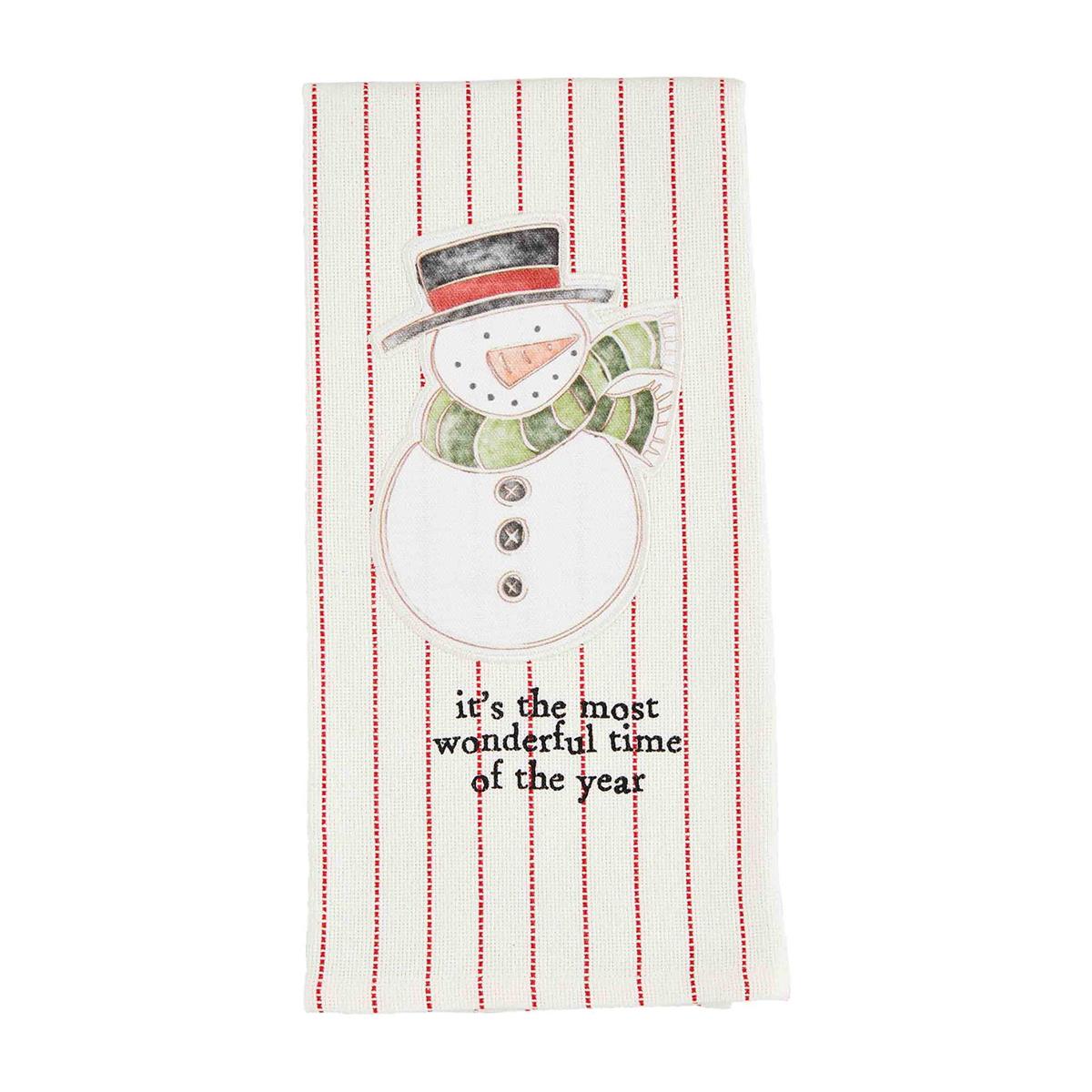 Snow Christmas Printed Patch Towel