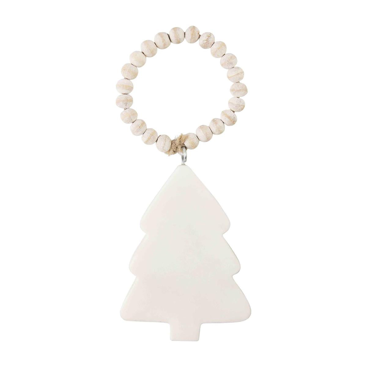 Tree White Marble Ornament