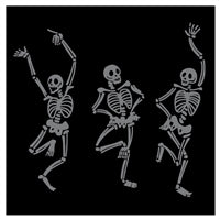 Skeleton Dance Beverage Napkin