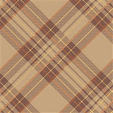 Autumn Plaid Beverage Napkin